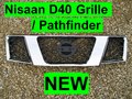 View Item Nissan Navara D40 . Pathfinder Front Grille - CHROME & BLACK